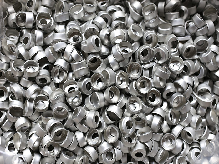 Aluminium scrap metal pile